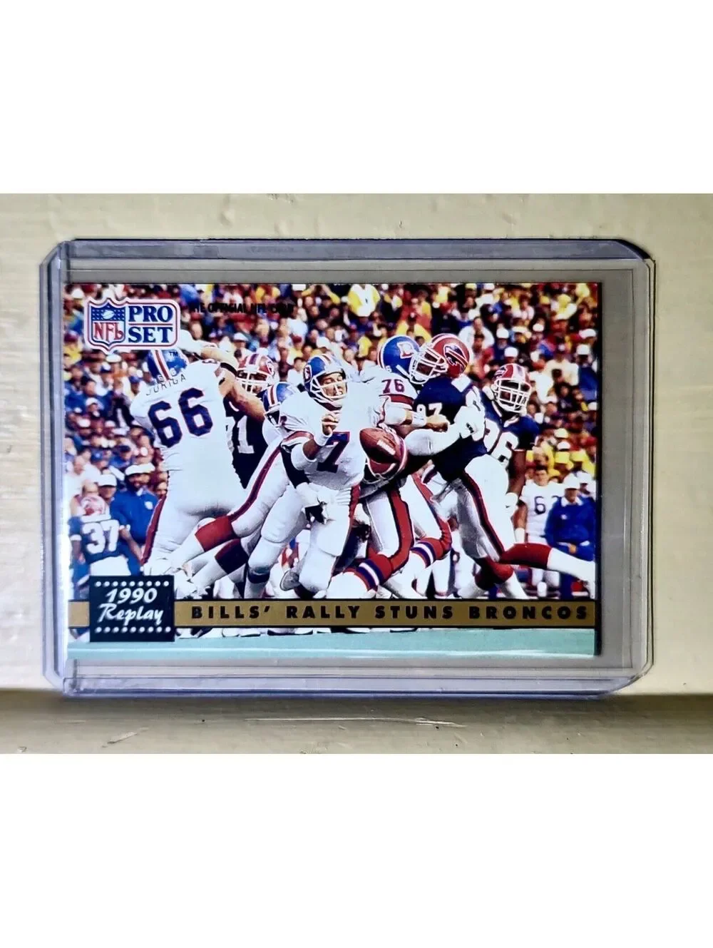 1991 NFL Pro Set Replay Bills Baseball Card #326